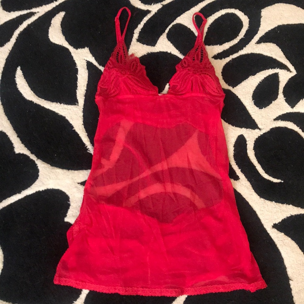 Victoria’s Secret Res Lingerie Babydoll Slip